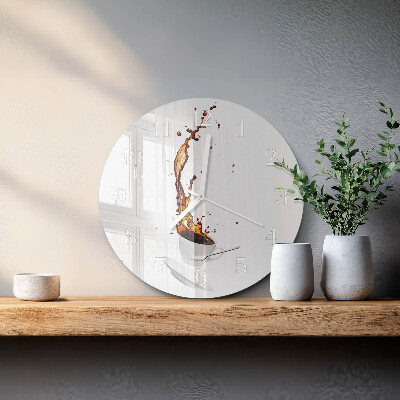 Reloj de pared redondo Café