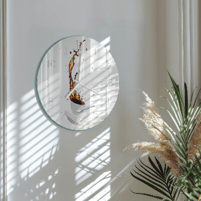 Reloj de pared redondo Café