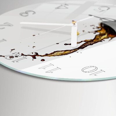 Reloj de pared redondo Café