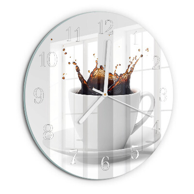 Reloj de pared redondo Café