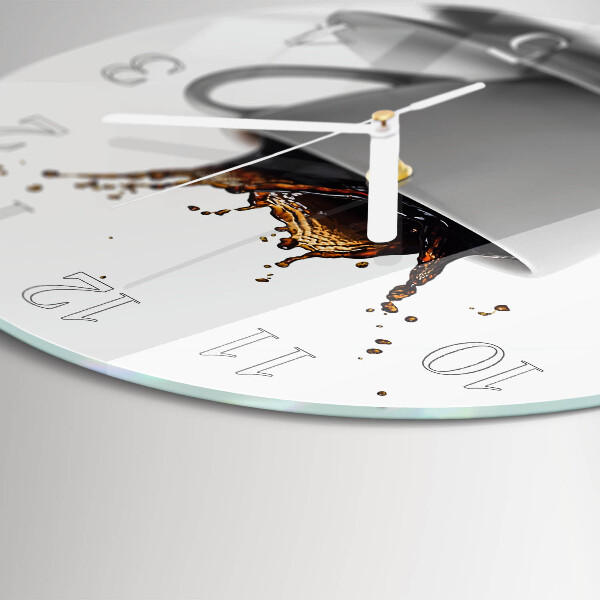 Reloj de pared redondo Café