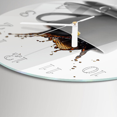 Reloj de pared redondo Café