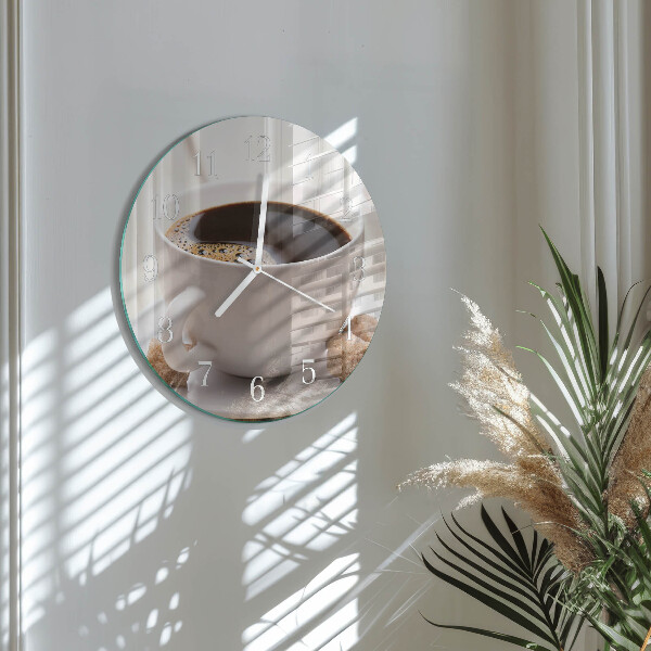 Reloj de pared redondo Café