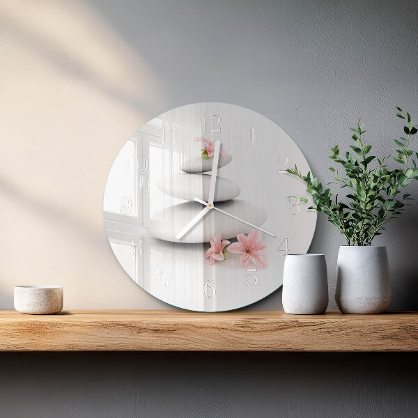 Reloj de pared redondo Piedras