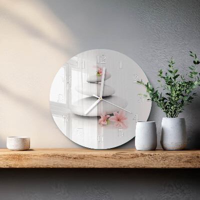 Reloj de pared redondo Piedras