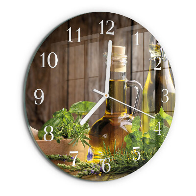 Reloj de pared redondo Aceite