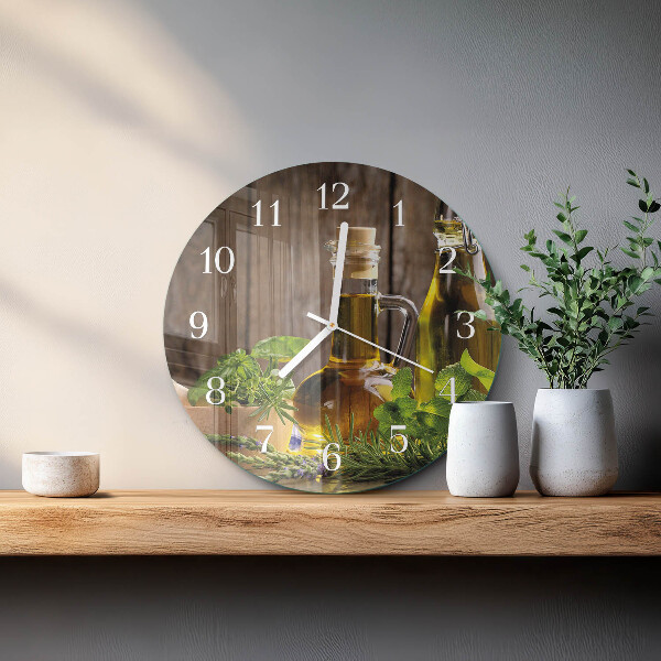 Reloj de pared redondo Aceite