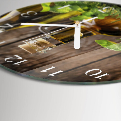 Reloj de pared redondo Aceite