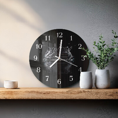 Reloj de pared redondo Agua