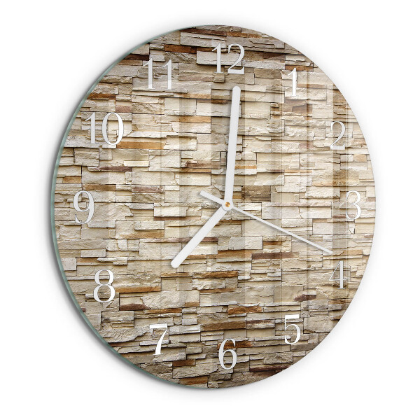 Reloj de pared redondo Escoria de huella