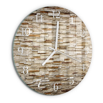 Reloj de pared redondo Escoria de huella
