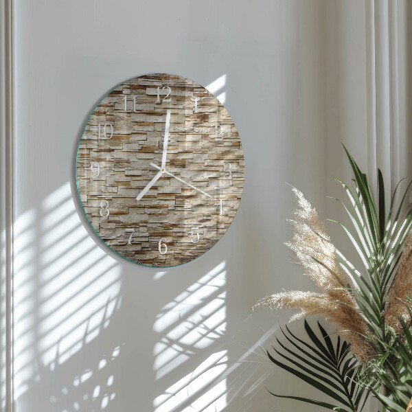 Reloj de pared redondo Escoria de huella