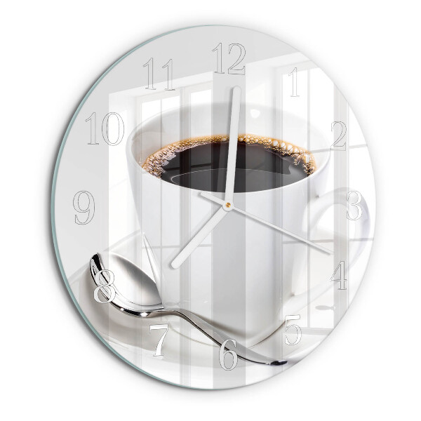 Reloj de pared redondo Café