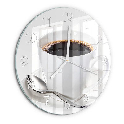 Reloj de pared redondo Café