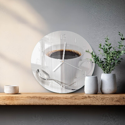 Reloj de pared redondo Café