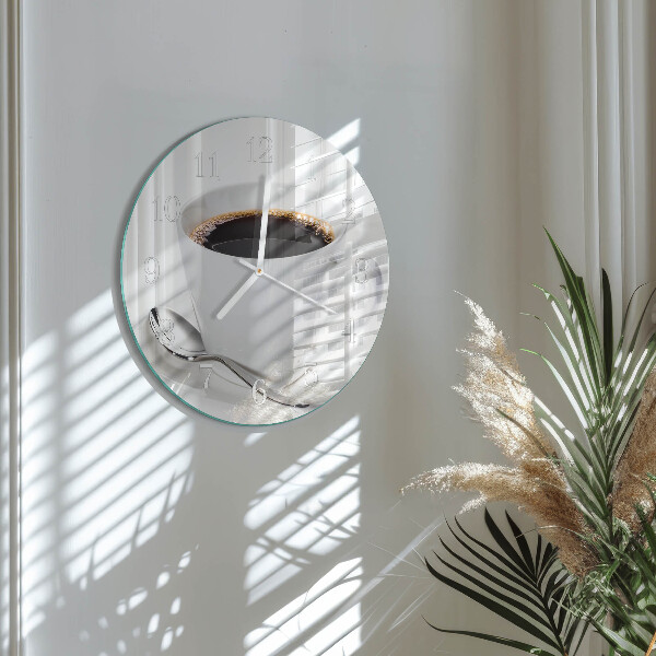 Reloj de pared redondo Café