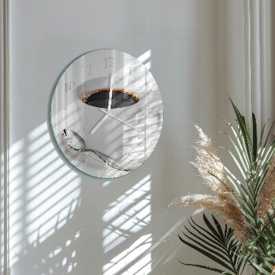 Reloj de pared redondo Café