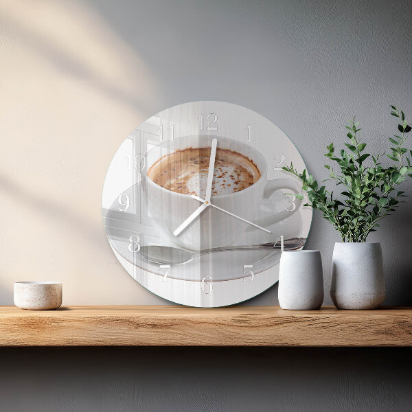 Reloj de pared redondo Café