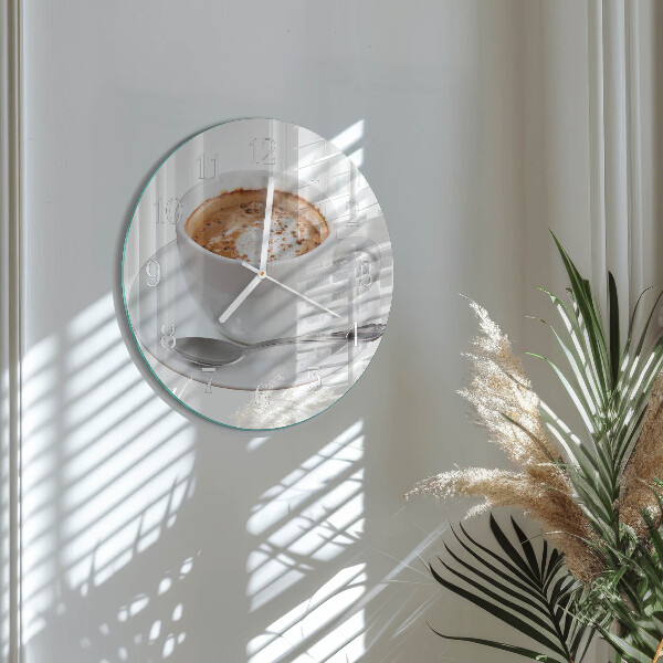Reloj de pared redondo Café
