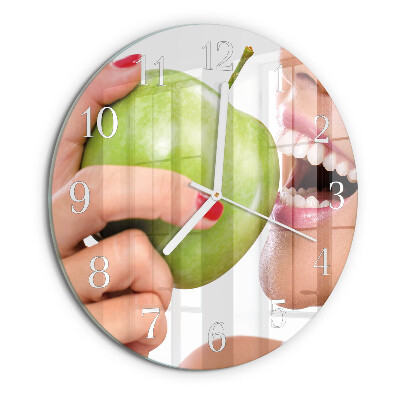 Reloj de pared redondo Manzana