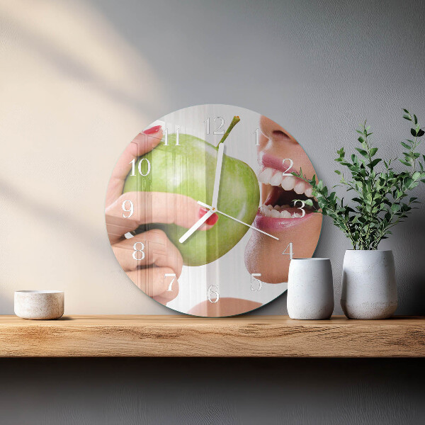 Reloj de pared redondo Manzana