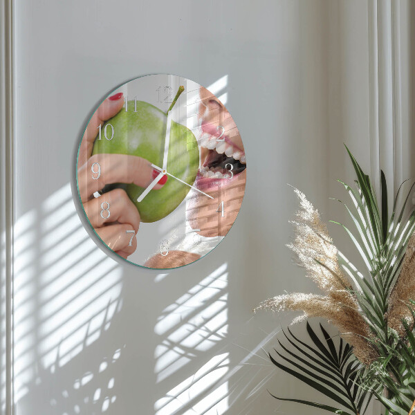 Reloj de pared redondo Manzana