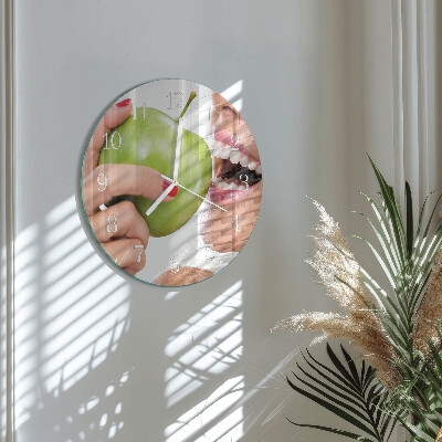 Reloj de pared redondo Manzana