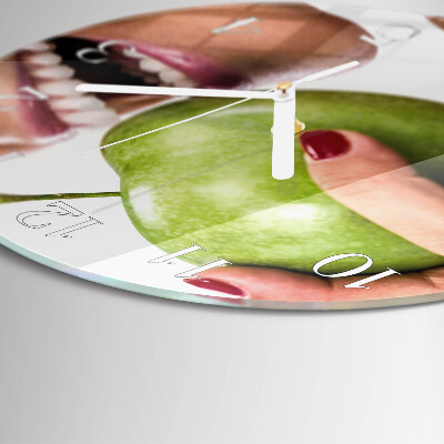 Reloj de pared redondo Manzana