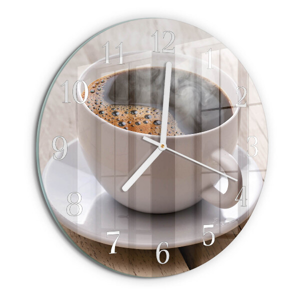 Reloj de pared redondo Café