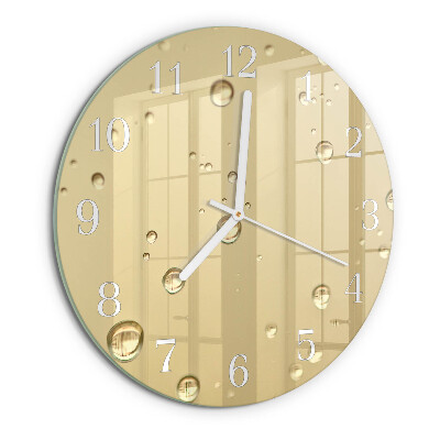 Reloj de pared redondo Gotas
