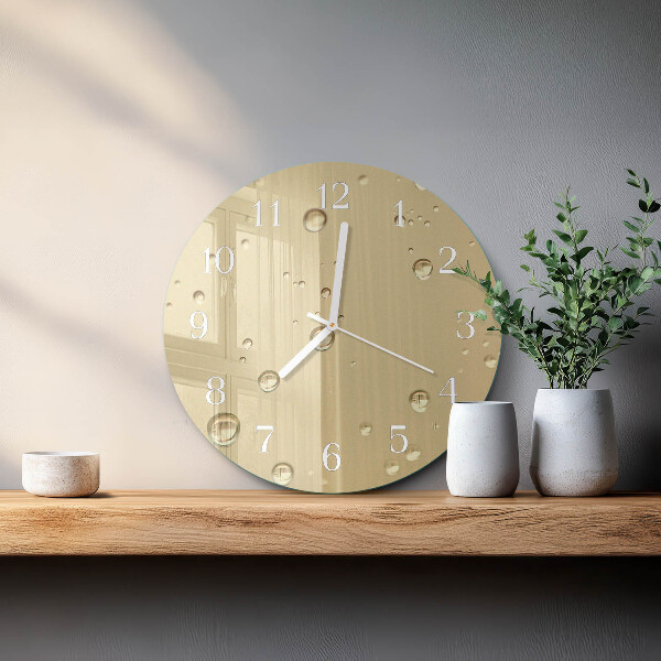 Reloj de pared redondo Gotas