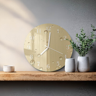 Reloj de pared redondo Gotas