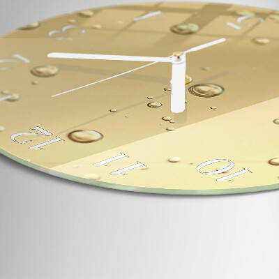 Reloj de pared redondo Gotas