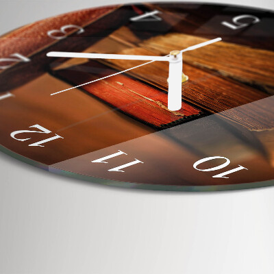 Reloj de pared redondo Libro