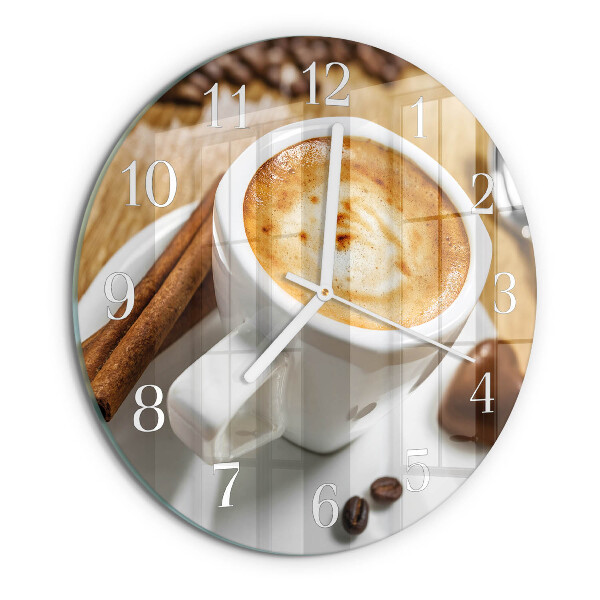 Reloj de pared redondo Café