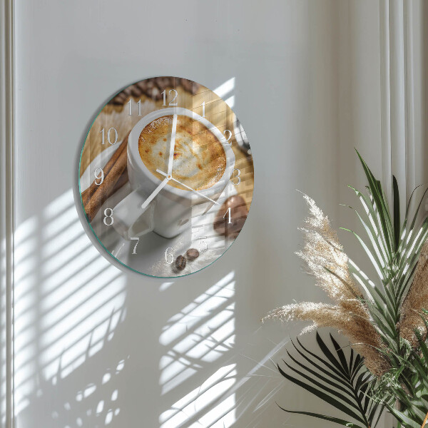 Reloj de pared redondo Café
