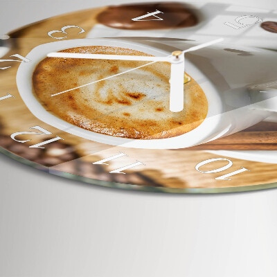 Reloj de pared redondo Café