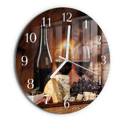 Reloj de pared redondo Vino