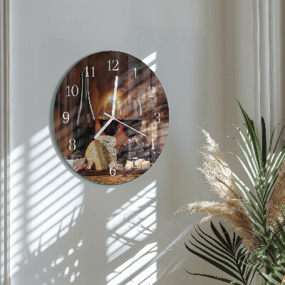 Reloj de pared redondo Vino