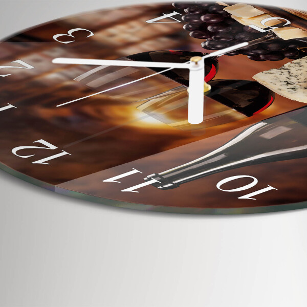 Reloj de pared redondo Vino