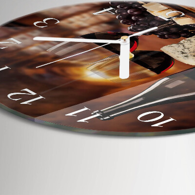 Reloj de pared redondo Vino