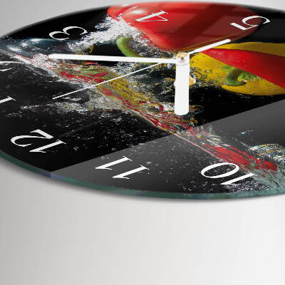 Reloj de pared redondo Pimienta