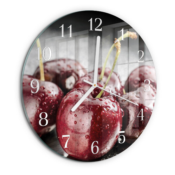 Reloj de pared redondo Cereza