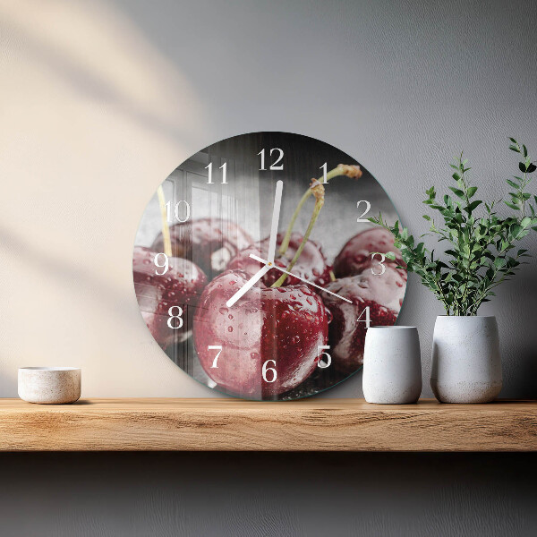 Reloj de pared redondo Cereza