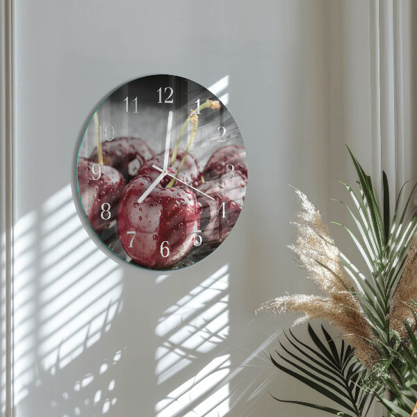 Reloj de pared redondo Cereza