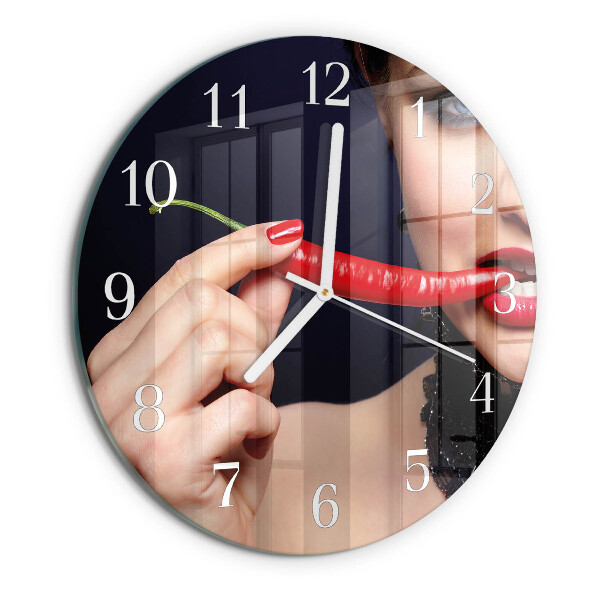 Reloj de pared redondo Ají picante