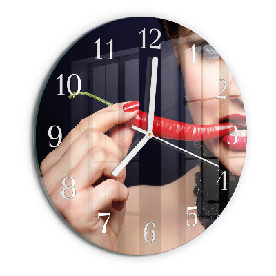 Reloj de pared redondo Ají picante