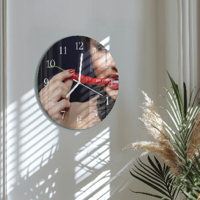 Reloj de pared redondo Ají picante