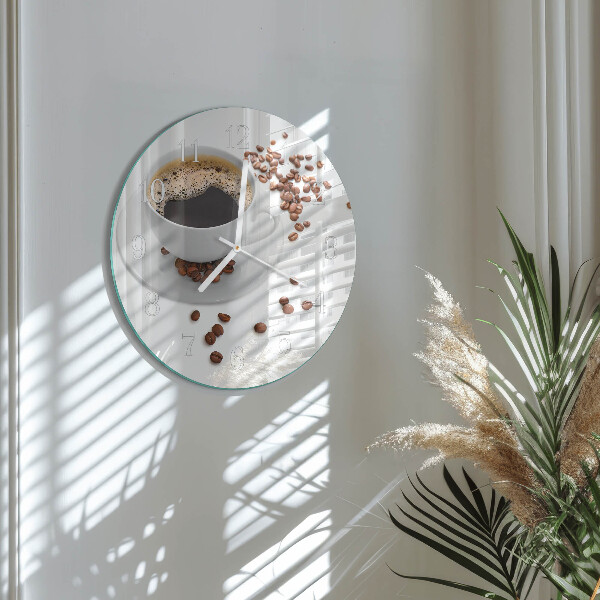 Reloj de pared redondo Café