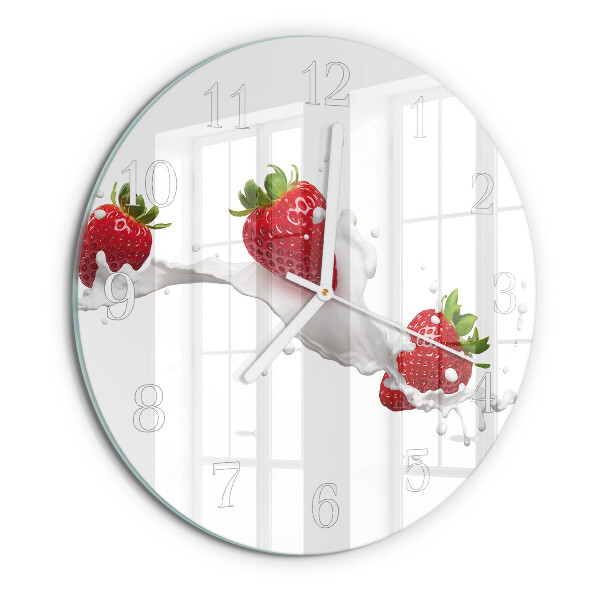 Reloj de pared redondo Fresa